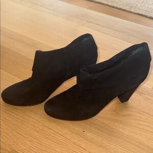 Kate Spade Black Suede Ankle Booties